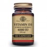 SOLGAR VITAMINA D3 4000IU 60 CÁPSULAS VEGETALES