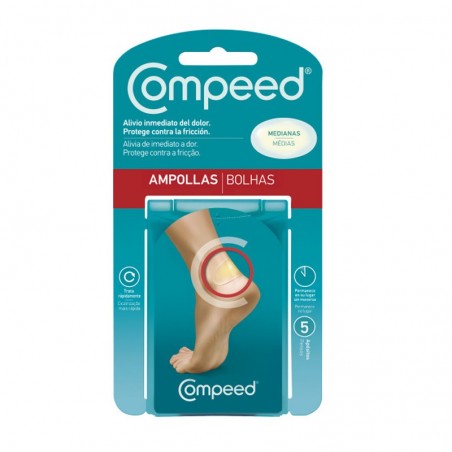  COMPEED AMPOLLAS MEDIANAS 5 APÓSITOS 