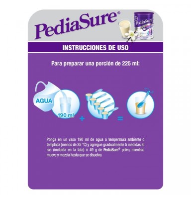 PEDIASURE POLVO VAINILLA 850GR