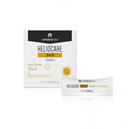  HELIOCARE 360º JUNIOR ORAL STICKS 20 SOBRES GRANULADOS 