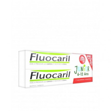  FLUOCARIL JUNIOR DUPLO PASTA DENTÍFRICA FRUTOS ROJOS 2X75ML 
