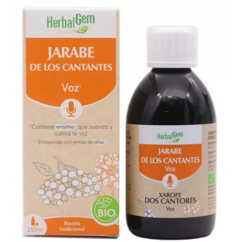 PRANAROM HERBALGEM JARABE DE LOS CANTANTES BIO 250 ML