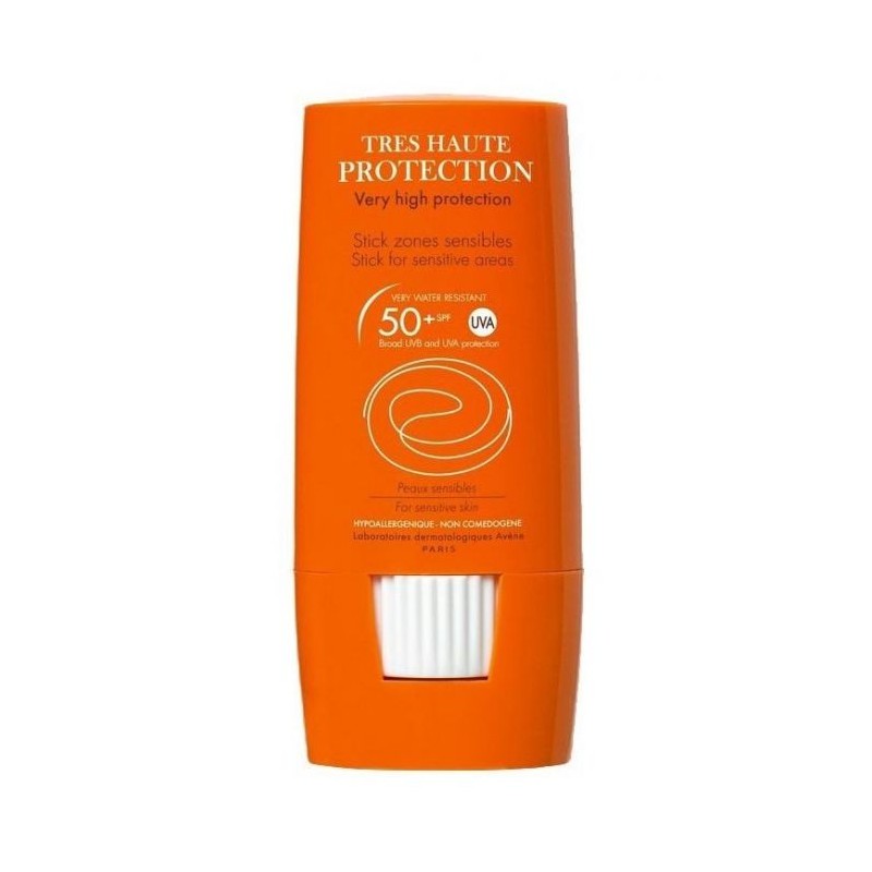 AVENE SOLAR SPF50 STICK ZONAS SENS 10 GR