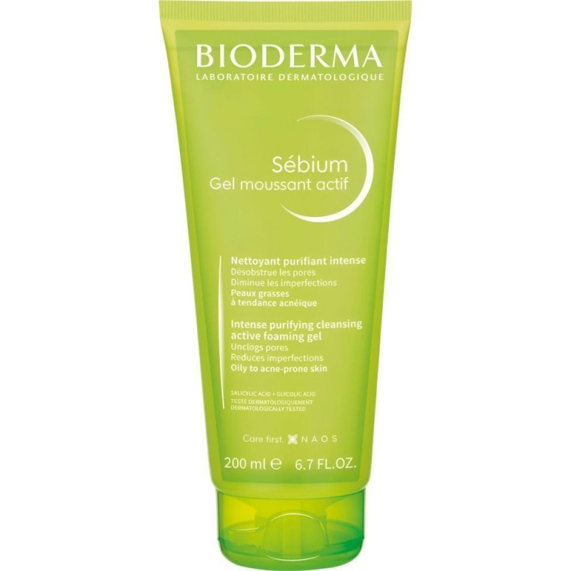 BIODERMA SEBIUM GEL MOUSSANT ACTIF 200 ML