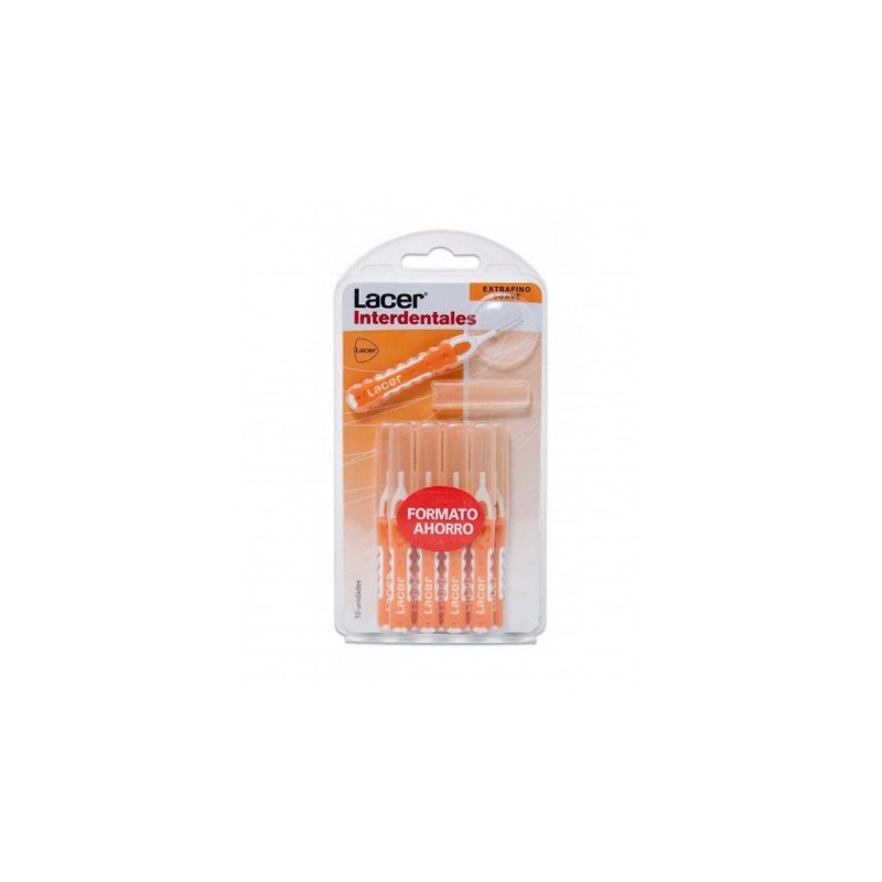 LACER CEPILLO INTERDENTAL RECTO EXTRAFINO SUAVE 10 U