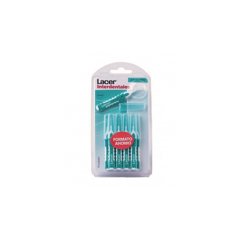 LACER CEPILLO INTERDENTAL RECTO EXTRAFINO 10 UDS
