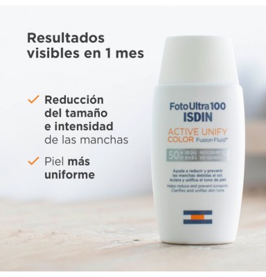 ISDIN FOTOULTRA 100 ACTIVE UNIFY DESPIGMENTANTE COLOR SPF50+ 50 ML