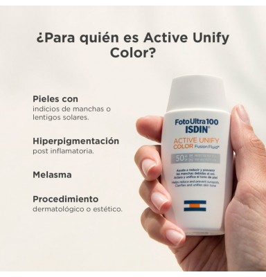 ISDIN FOTOULTRA 100 ACTIVE UNIFY DESPIGMENTANTE COLOR SPF50+ 50 ML