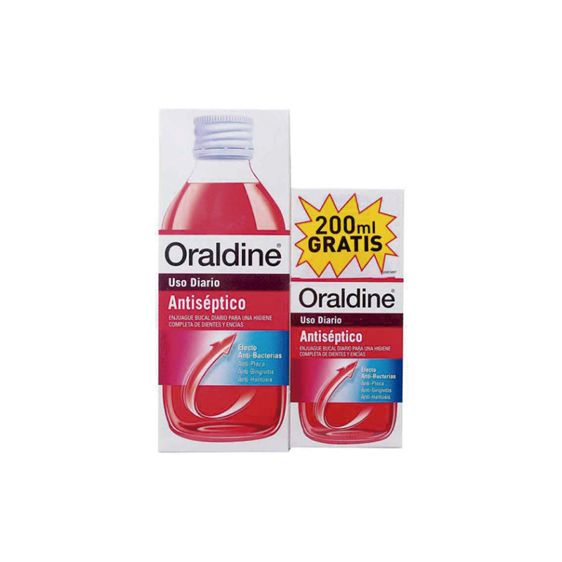 ORALDINE ANTISEPTICO PACK 400 ML +200 ML