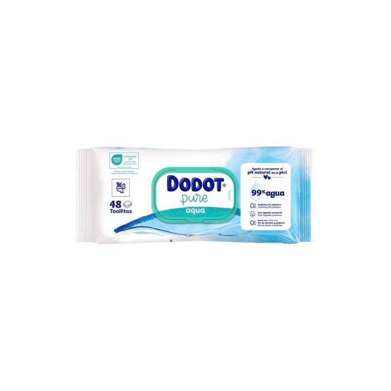 DODOT AQUA PURE TOALLITAS HUMEDAS 48 UNIDADES