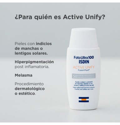ISDIN FOTOULTRA 100 ACTIVE UNIFY DESPIGMENTANTE SPF50+ 50 ML