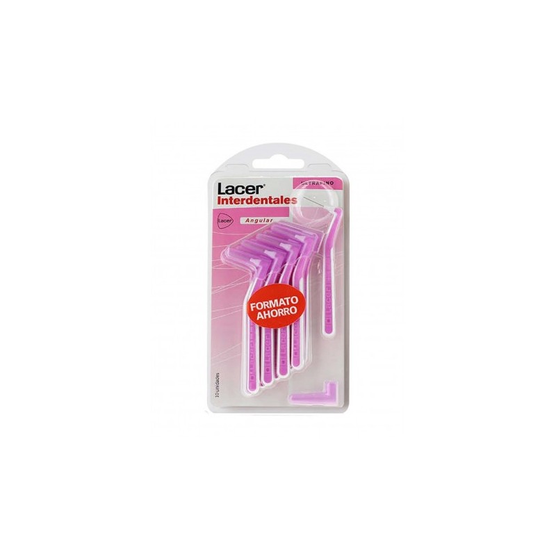 LACER CEPILLO INTERDENTAL ULTRAFINO ANGULAR 10 CEPILLOS