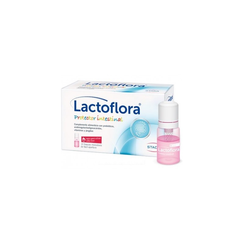 LACTOFLORA PROTECTOR INTESTINAL INFANTIL 10 VIALES SABOR FRESA