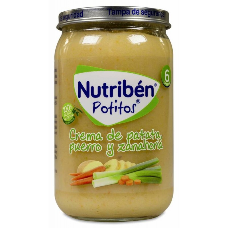 NUTRIBEN POTITO CREMA DE PATATA PUERRO Y ZANAHORIA 235 G