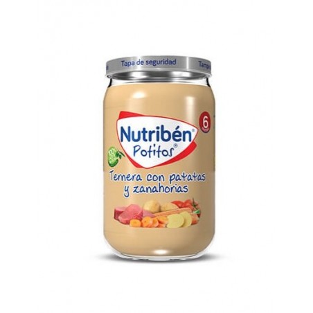  NUTRIBEN POTITO TERNERA CON PATATAS Y ZANAHORIAS 235 G 