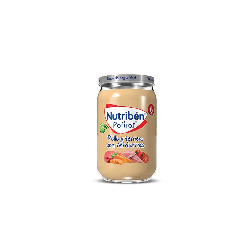 NUTRIBEN POTITO POLLO Y TERNERA CON VERDURITAS 235 G
