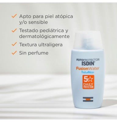 ISDIN PEDIATRICS FOTOPROTECTOR FUSION WATER SPF50+ 50 ML