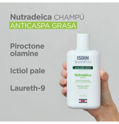 ISDIN NUTRADEICA CHAMPU ANTICASPA GRASA 400 ML
