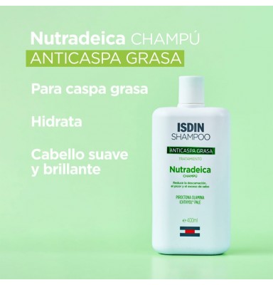 ISDIN NUTRADEICA CHAMPU ANTICASPA GRASA 400 ML