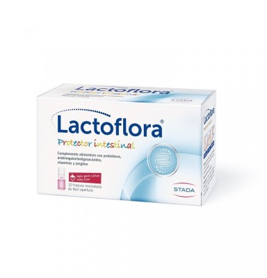LACTOFLORA PROTECTOR INTESTINAL INFANTIL 10 VIALES SABOR FRESA