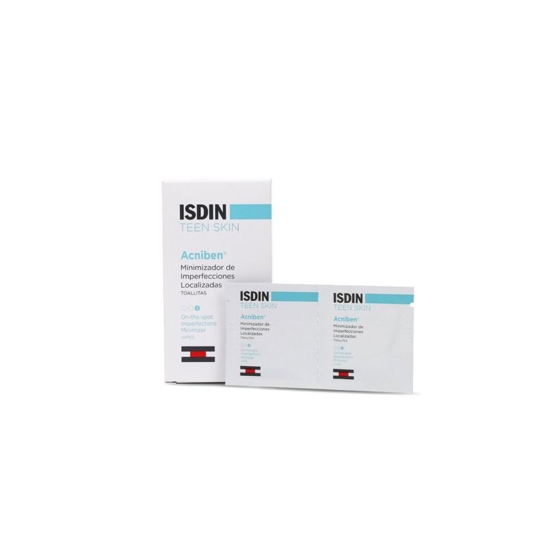 ISDIN TEEN SKIN ACNIBEN TOALLITAS 30 UDS