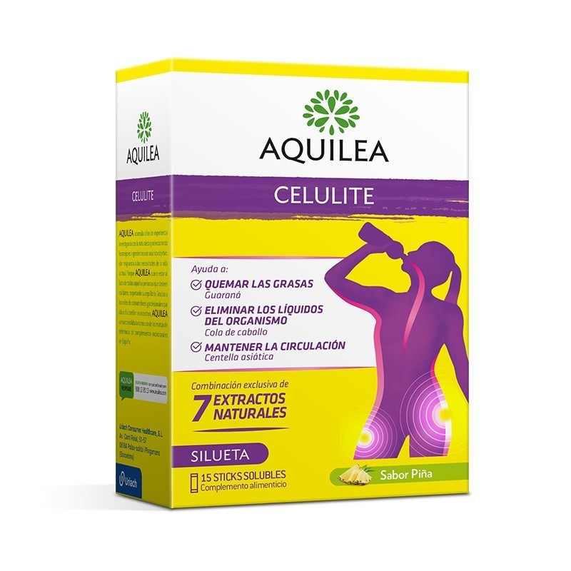 AQUILEA CELULITE 15 STICKS 10 ML SABOR PIÑA