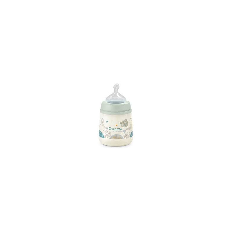 SUAVINEX BIBERON TETINA ANATOMICA SILICONA FLUJO MEDIO 0-6 M 150 ML