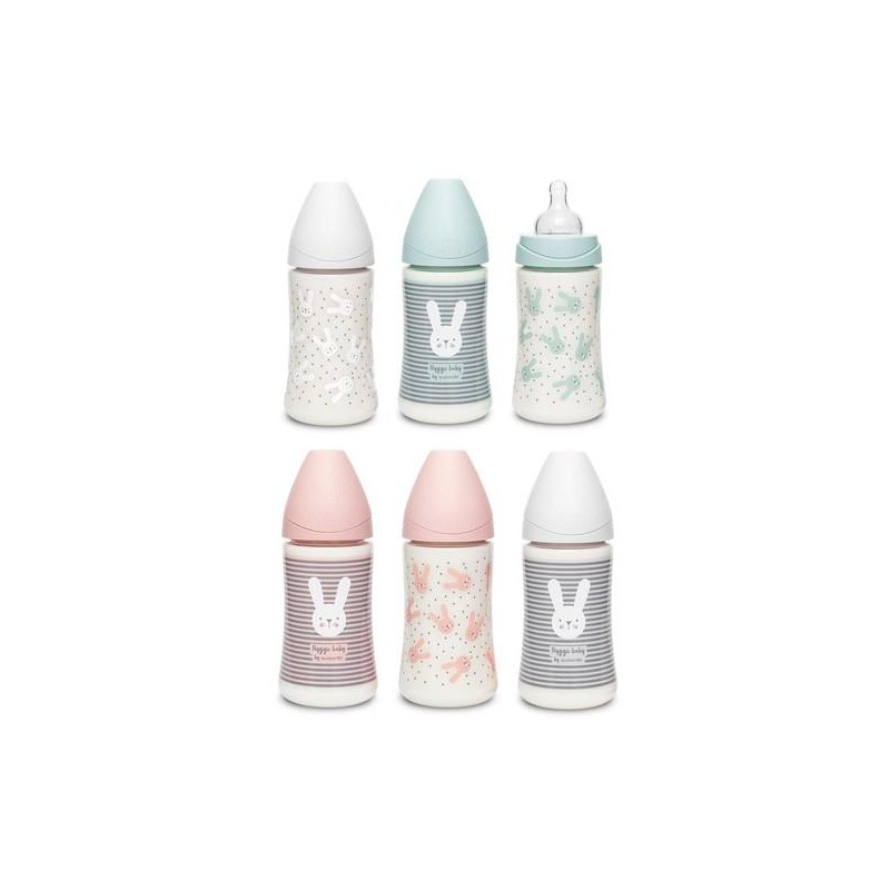 SUAVINEX BIBERON PP BOCA ANCHA T SILICONA  PREMIU 270 ML