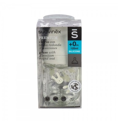 SUAVINEX BIB VIDRIO 120 TET...