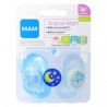 MAM ORIGINAL NIGHT CHUPETE SILICONA FISIOLOGICO  +16 MESES 2 UNIDADES