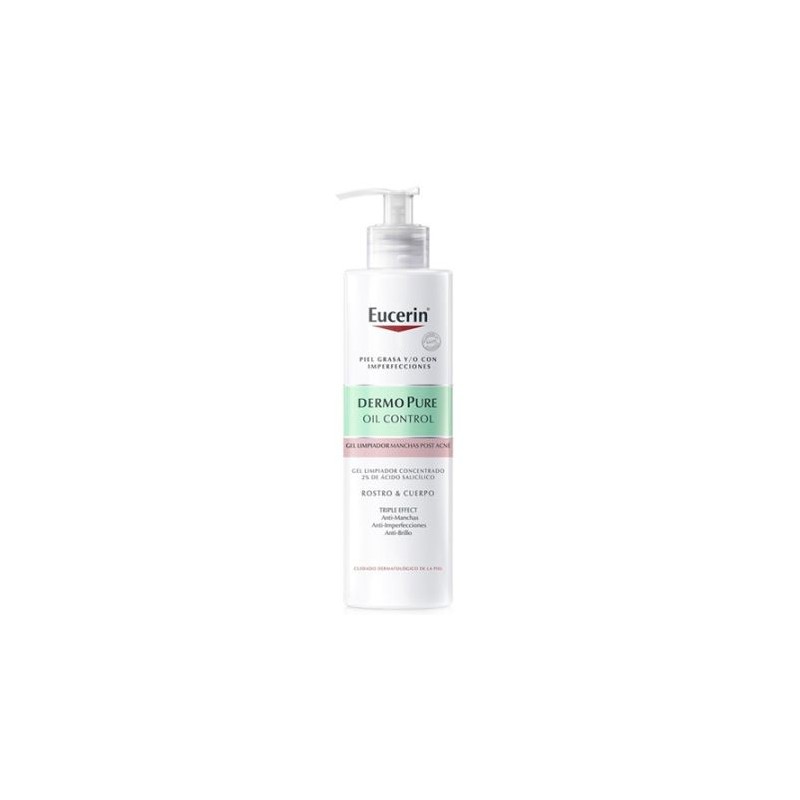 EUCERIN DERMOPURE GEL LIMPIADOR CONCENTRADO TRIPLE EFECTO 1 ENVASE 400 ML