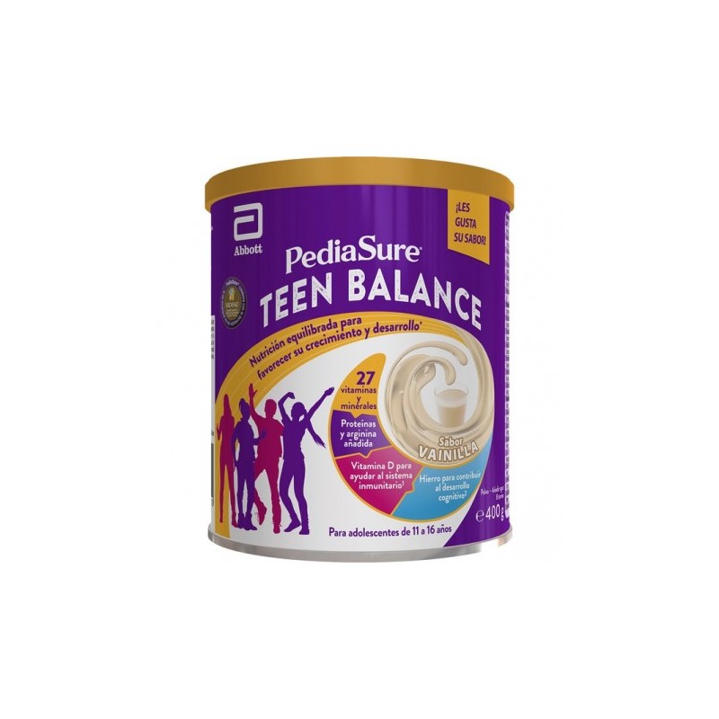 PEDIASURE TEEN BALANCE 1 LATA 400 G SABOR VAINILLA