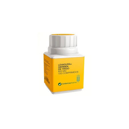  LEVADURA DE CERVEZA + GERMEN DE TRIGO BOTANICAPHARMA 600 MG 100 COMPRIMIDOS 
