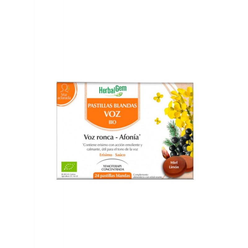 PRANAROM HERBALGEM VOZ RONCA-AFONÍA 24 PASTILLAS BLANDAS