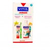 VITIS JUNIOR PACK PROMOPROCIONAL 1 COLUTORIO 50 ML + 1 ENVASE GEL DENTIFRICO 75 ML + 1 CEPILLO