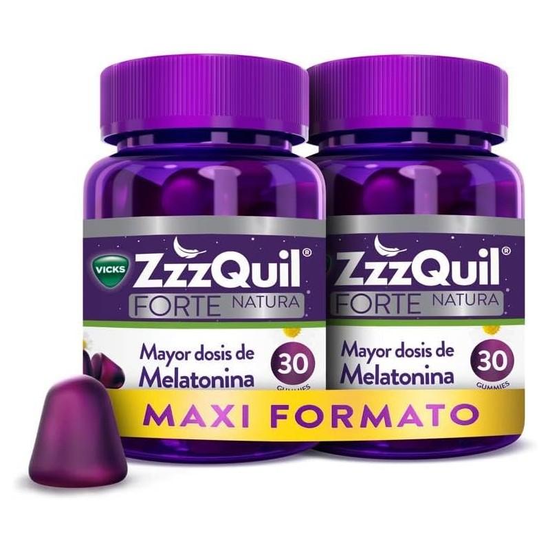 ZZZQUIL NATURA FORTE 2X30 GUMMIES SABOR A FRUTOS DEL BOSQUE