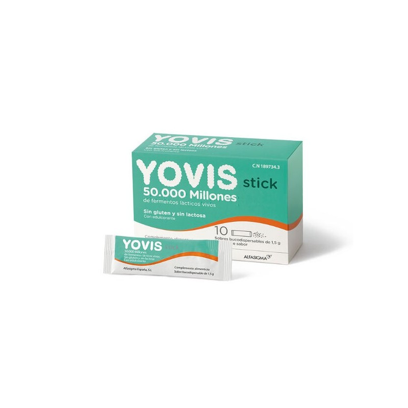 YOVIS 10 STICK BUCODISPERSABLES