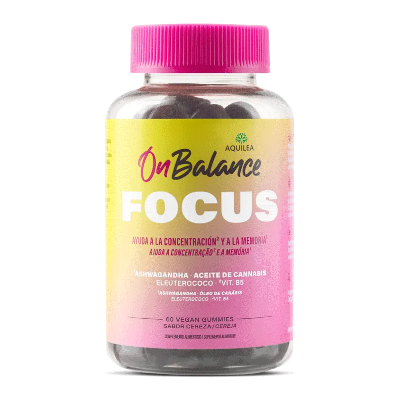 AQUILEA ONBALANCE FOCUS 60 GOMINOLAS SABOR CEREZA