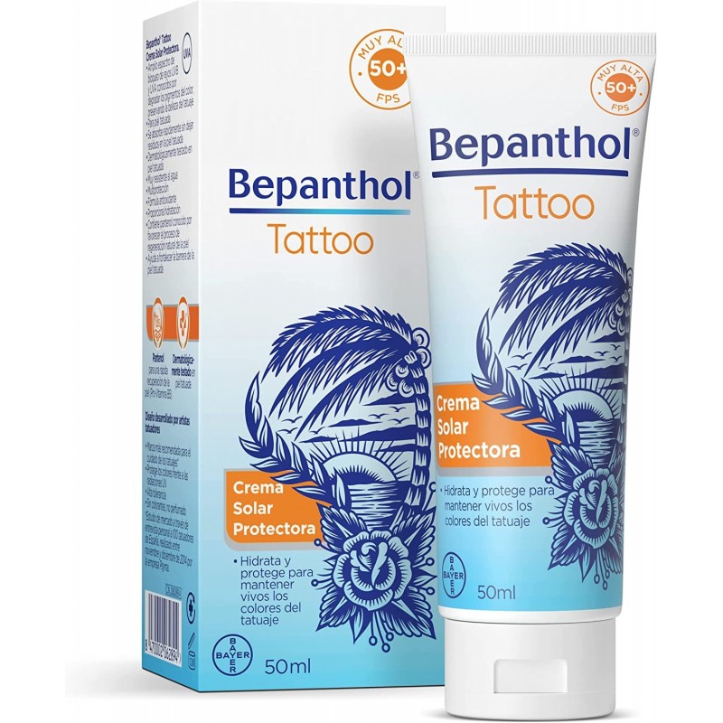 BEPANTHOL TATTOO CREMA SOLAR SPF50+ 50ML