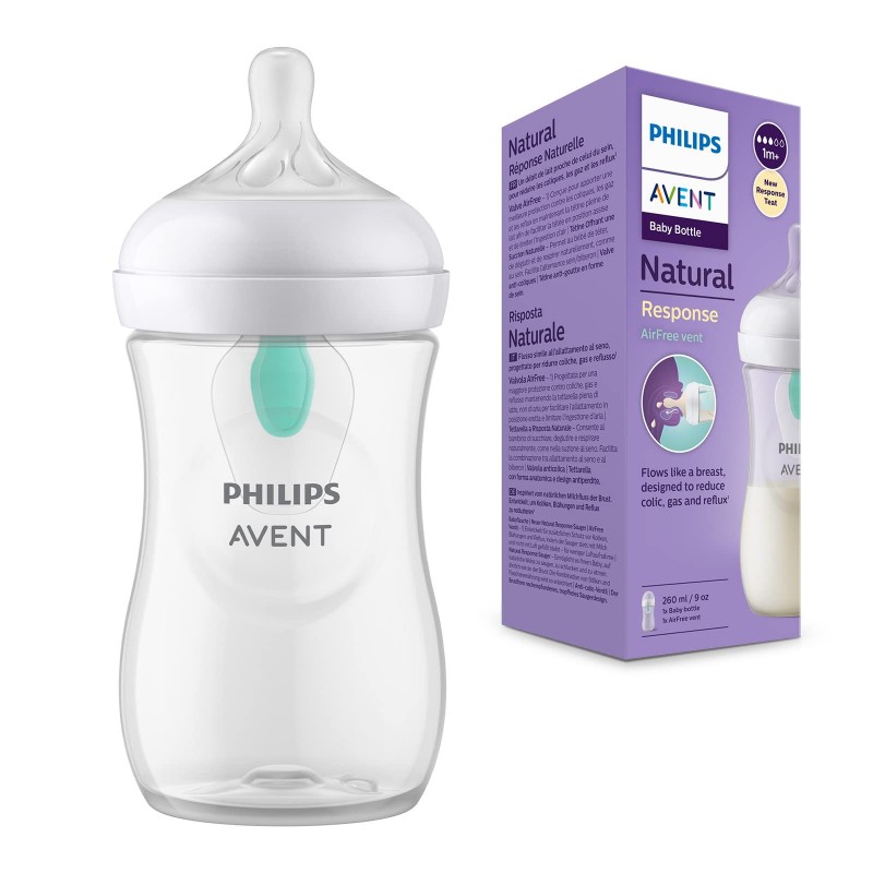 PHILIPS AVENT NATURAL BIBERON ANTI-COLIC RESPONSE AIR FREE + 1 MES 260 ML