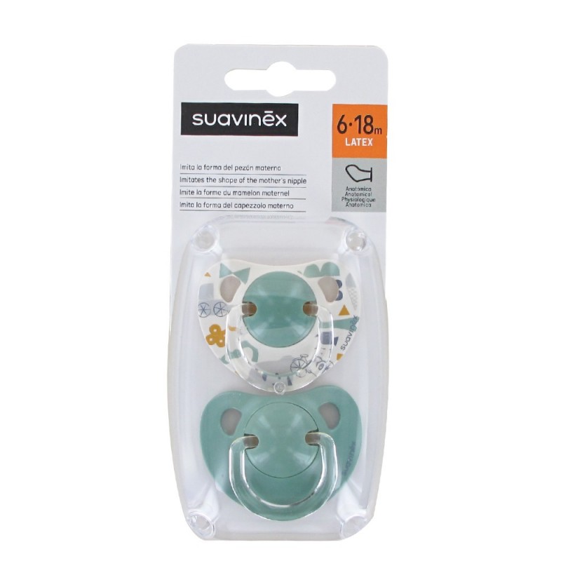 SUAVINEX ANATOMICO LATEX 6-18 M 2 UDES
