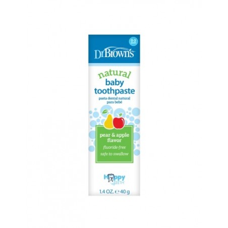  DR BROWN´S PASTA DENTAL INFANTIL BEBE 40 G PERA Y MANZANA 