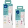 MAM BIBERON CRISTAL FEEL GOOD +2 MESES ROSA 260 ML