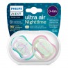 CHUPETE SILICONA PHILIPS AVENT ULTRA AIR 0 - 6 MESES 2 UNIDADES NIÑA