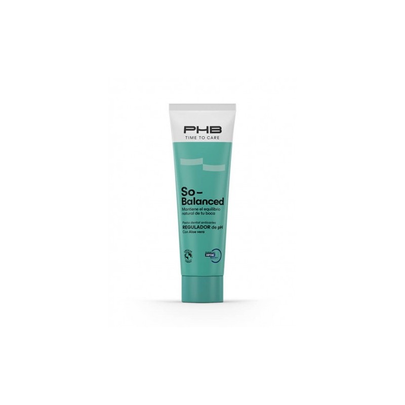 PHB TIME TO CARE SO BALANCED DENTRIFICO SABOR MENTA SUAVE 75 ML