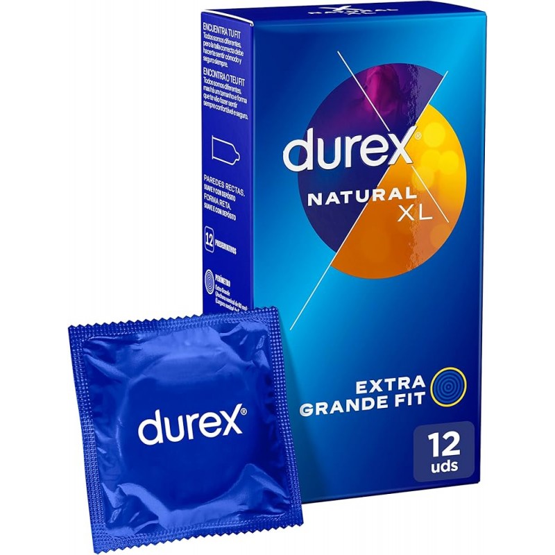 DUREX NATURAL XL EXTRAGRANDES 12 UDS