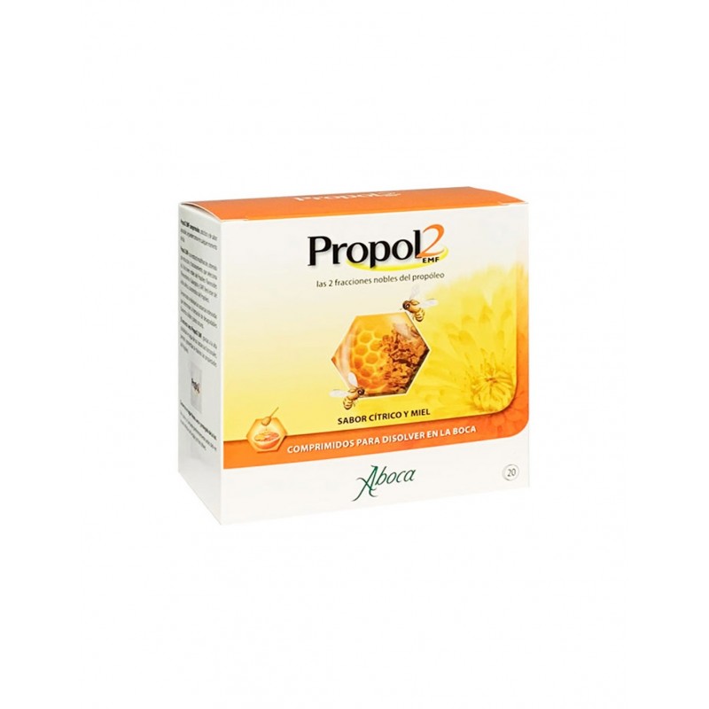 PROPOL 2 EMF 20 COMPRIMIDOS BUCODISPERSABLES SABOR CITRICO Y MIEL