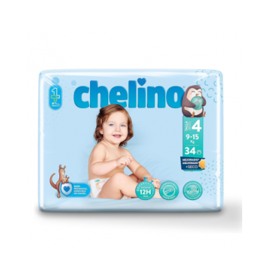 PAÑAL CHELINO T4 9-15 KG 34