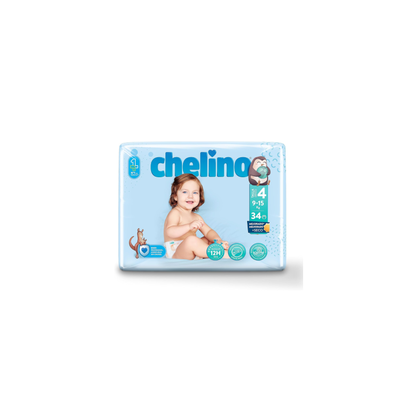 PAÑAL CHELINO T4 9-15 KG 34