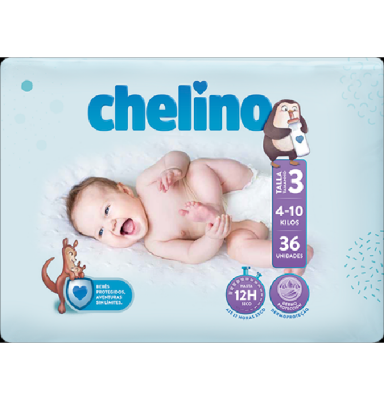 PAÑAL CHELINO T3 4-10 KG 36